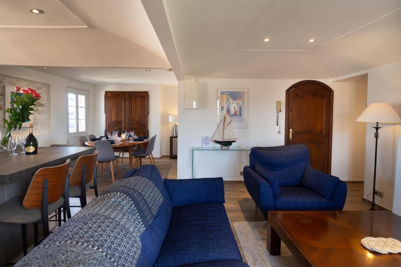 Charmant Appartement Spacieux Pour 6P Vue Mer Vieil Антиб Экстерьер фото