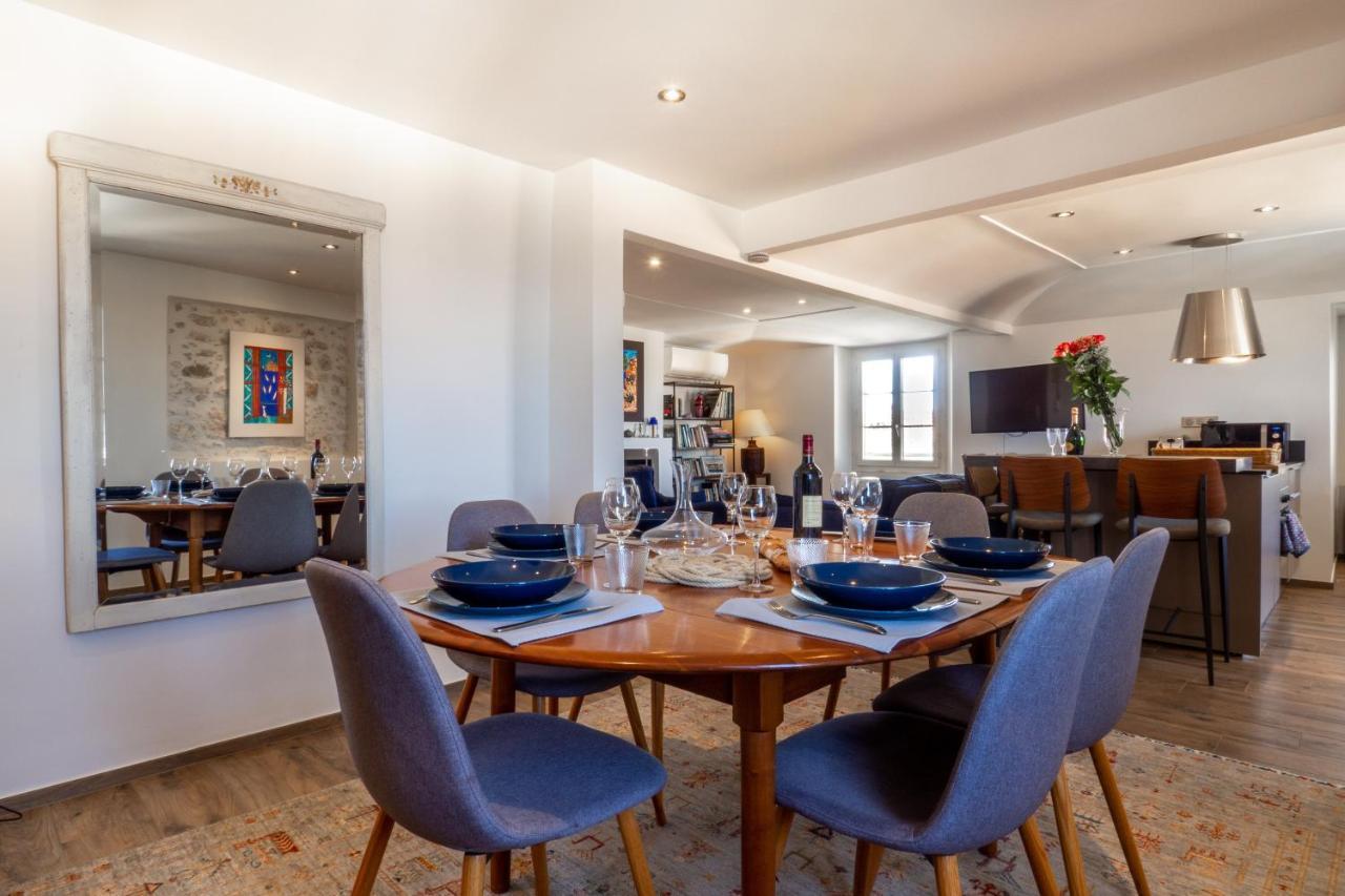 Charmant Appartement Spacieux Pour 6P Vue Mer Vieil Антиб Экстерьер фото