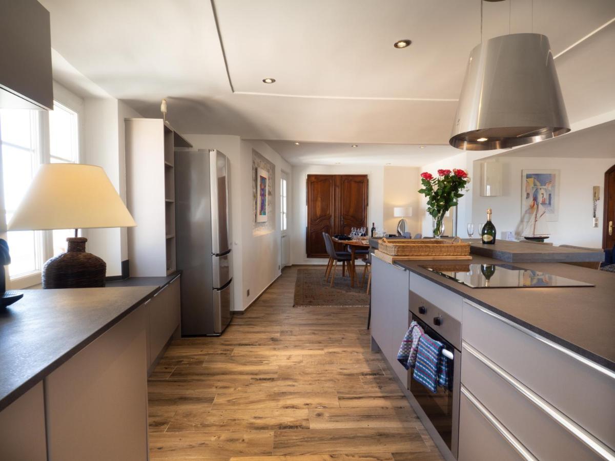 Charmant Appartement Spacieux Pour 6P Vue Mer Vieil Антиб Экстерьер фото