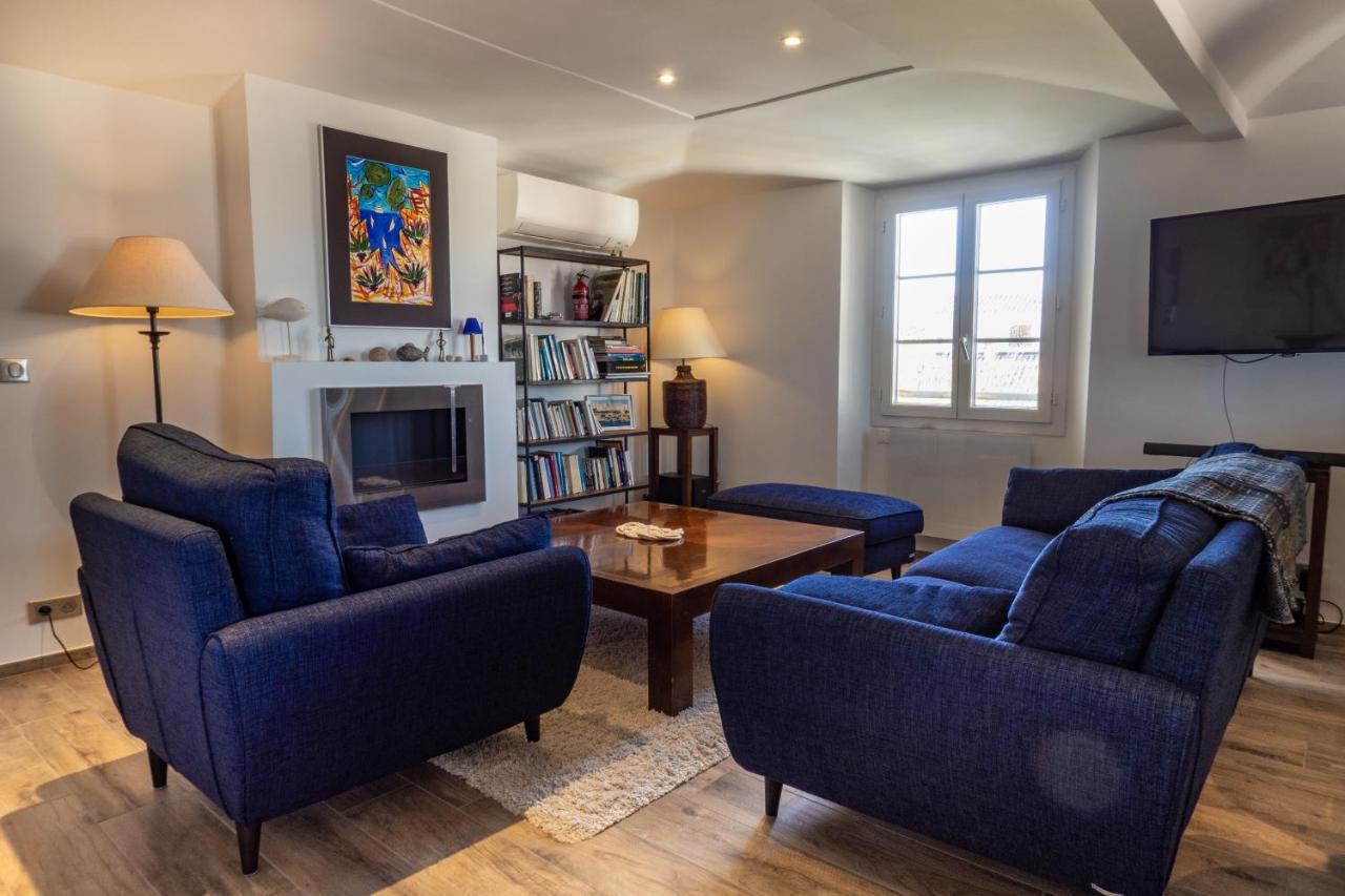Charmant Appartement Spacieux Pour 6P Vue Mer Vieil Антиб Экстерьер фото